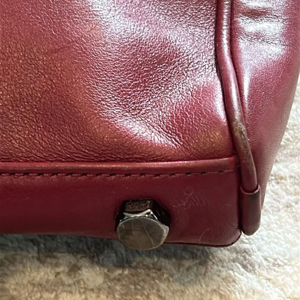 Rebecca Minkoff Burgundy Leather Crossbody Bag - Picture 3 of 12